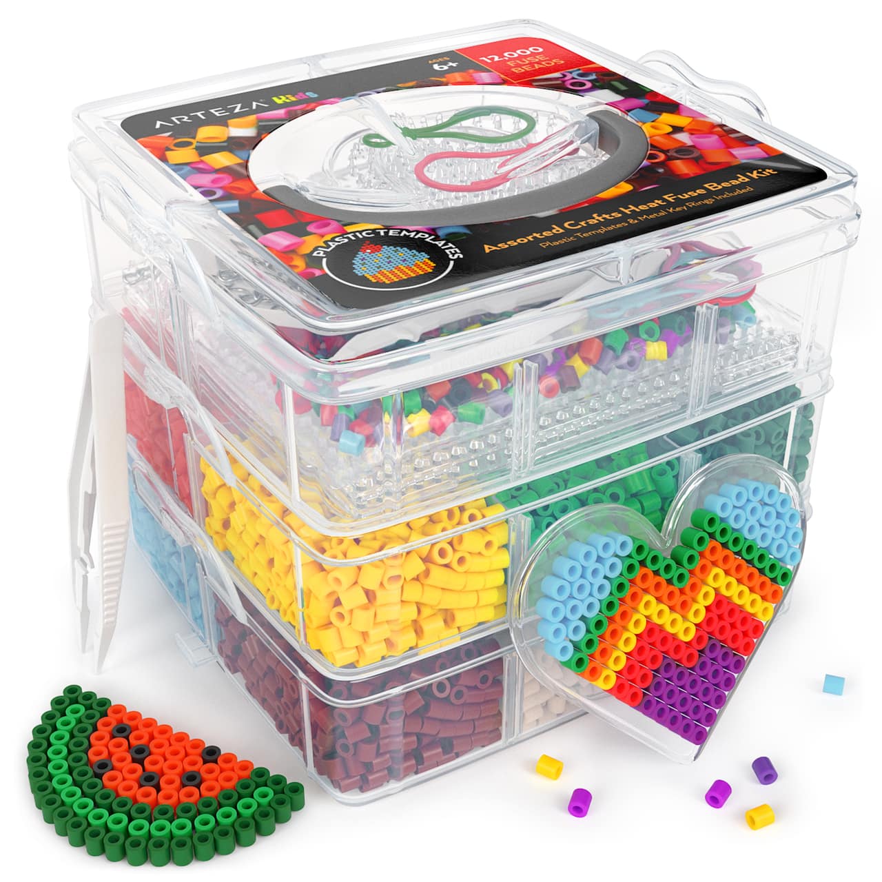 Arteza&#xAE; Kids Basic Theme Assorted Crafts Heat Fuse Bead Kit